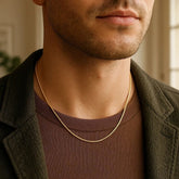 Dainty Snake Chain Necklace | Silver & Gold Stainless Steel Chain | GOYAH