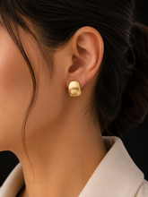 Brushed Dome Stud Earrings