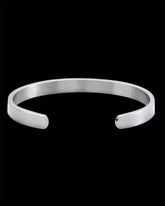 Minimalist Silver Cuff Bracelet - Stainless Steel Open Bangle Jewellery