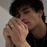 Silver Stackable Rings – Minimalist Unisex Ring Set | Silver | GOYAH