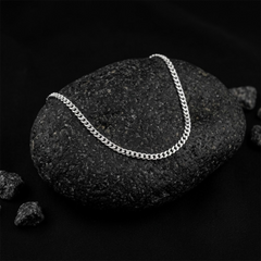 Dainty Silver Cuban Chain bracelet for Men | Stainless Steel Link Chain | GOYAH