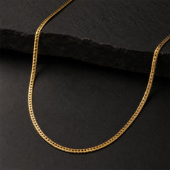 Gold Cuban Link Chain Necklace – Men's