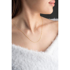 Minimal Cable Chain Necklace – Sleek Silver & Gold | GOYAH