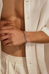Men’s Silver Cuban Chain Bracelet – Bold Everyday Link Bracelet | GOYAH