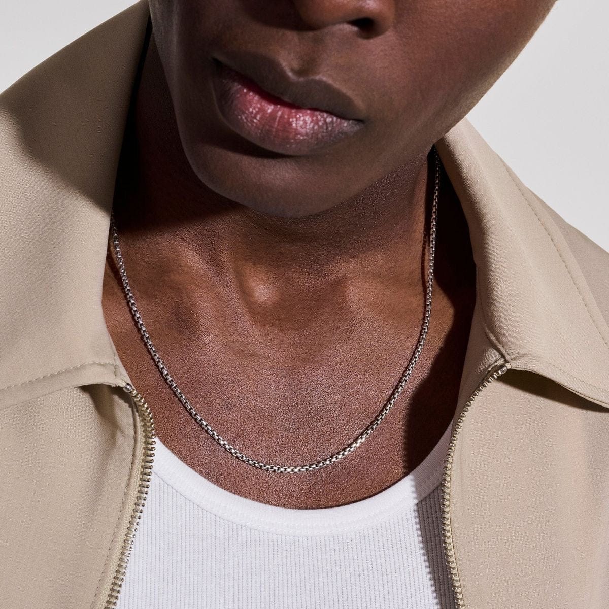 Round Box Chain Necklace for Men & Women (2.7mm) | Stainless Steel | Layering Chain | GOYAH