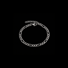 Silver Figaro Bracelet for Men | Waterproof Stainless Steel | GOYAH