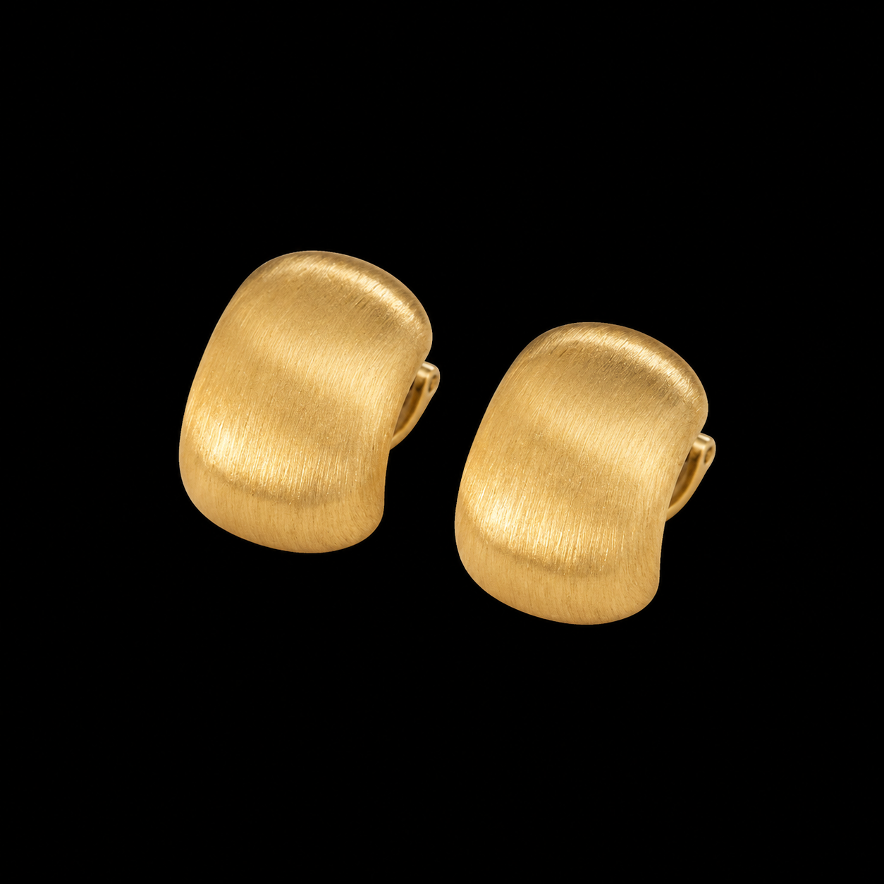 Brushed Dome Stud Earrings