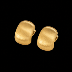 Brushed Dome Stud Earrings