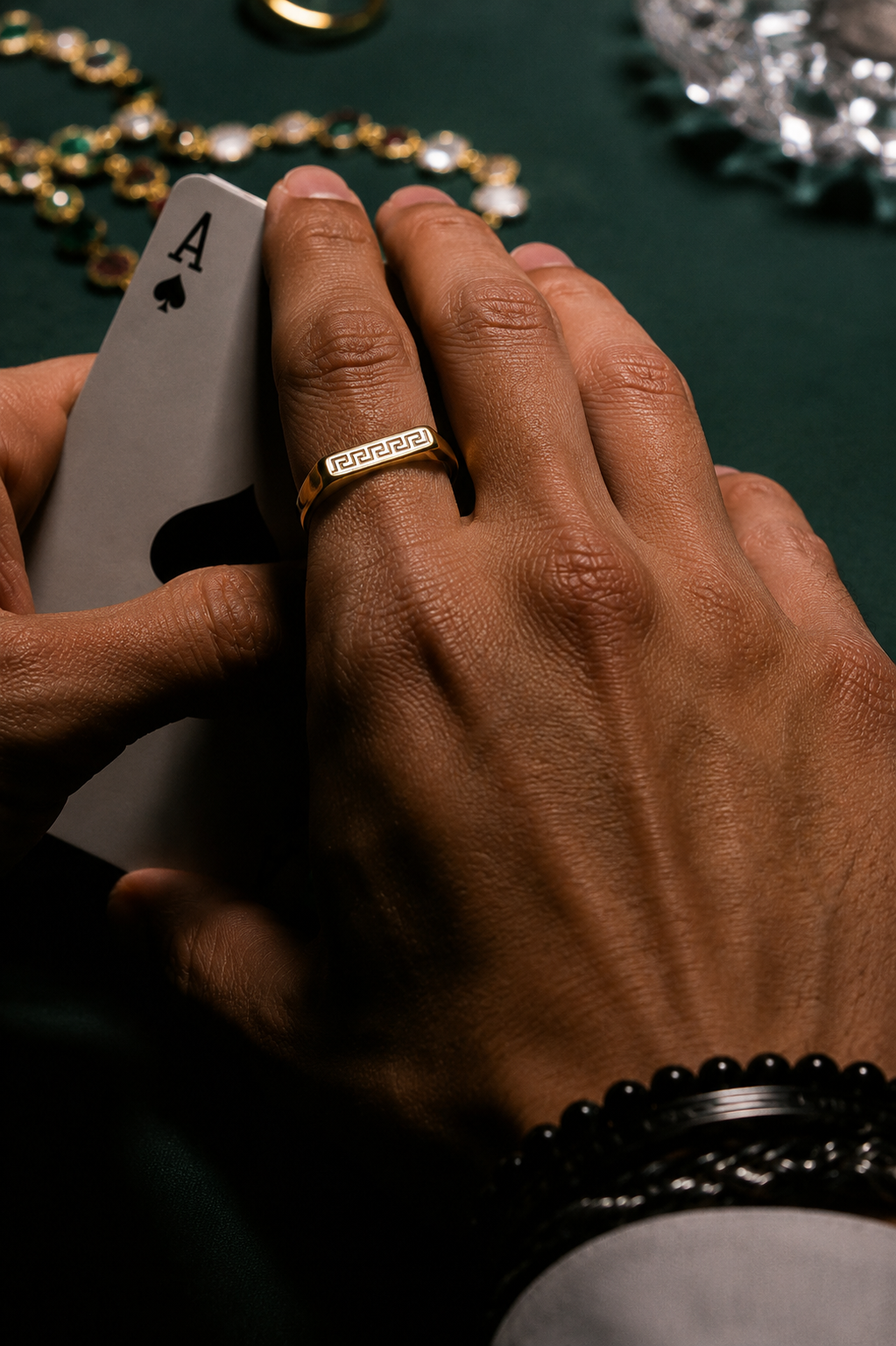 Minimalist Signet Ring for Men & Women | Flat Bar Stainless Steel Ring | GOYAH