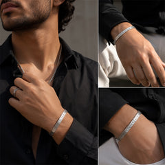 Chevron Link Stainless Steel Bracelet | Minimal Luxury Bracelet | GOYAH