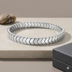 Chevron Link Stainless Steel Bracelet | Minimal Luxury Bracelet | GOYAH