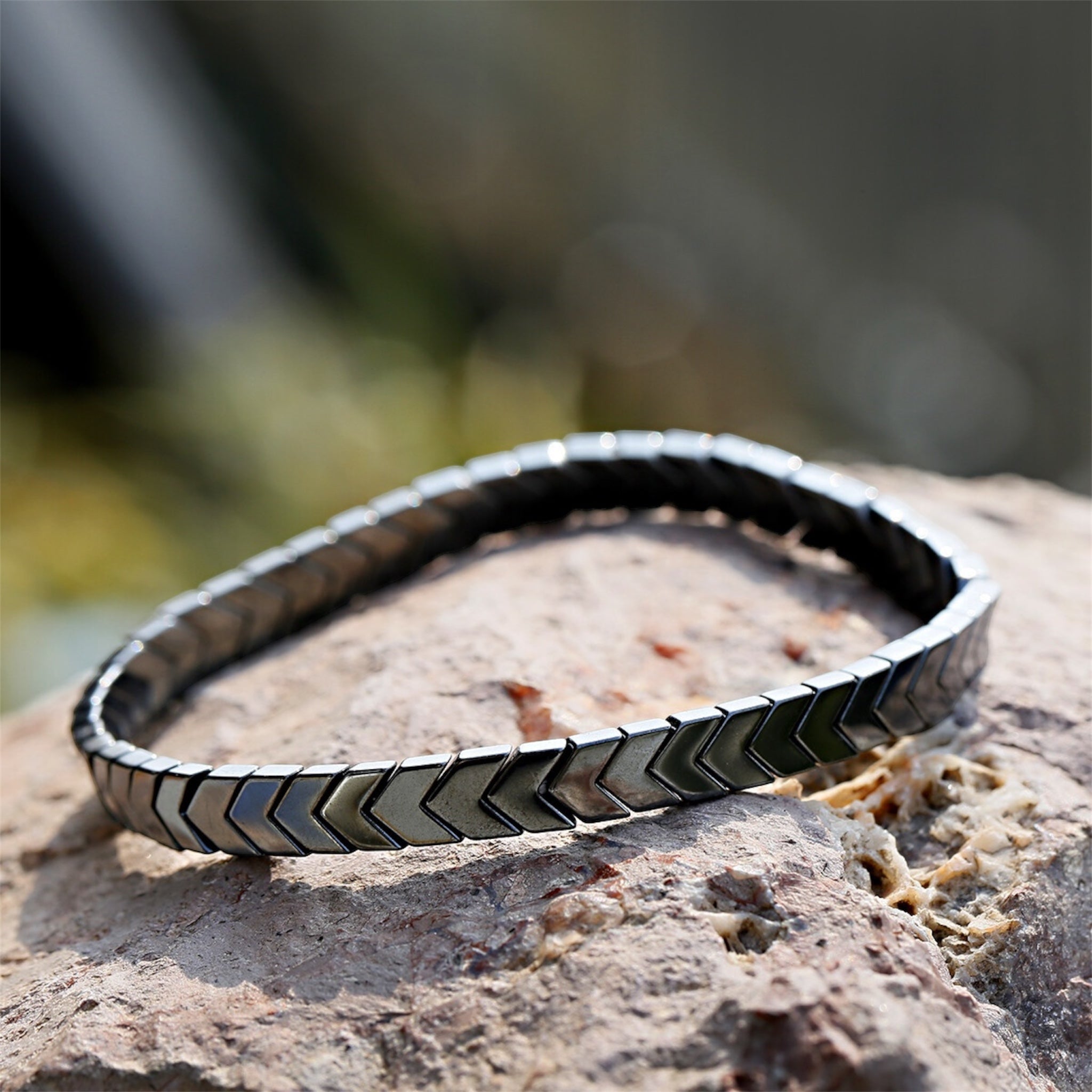 Chevron Link Stainless Steel Bracelet | Minimal Luxury Bracelet | GOYAH