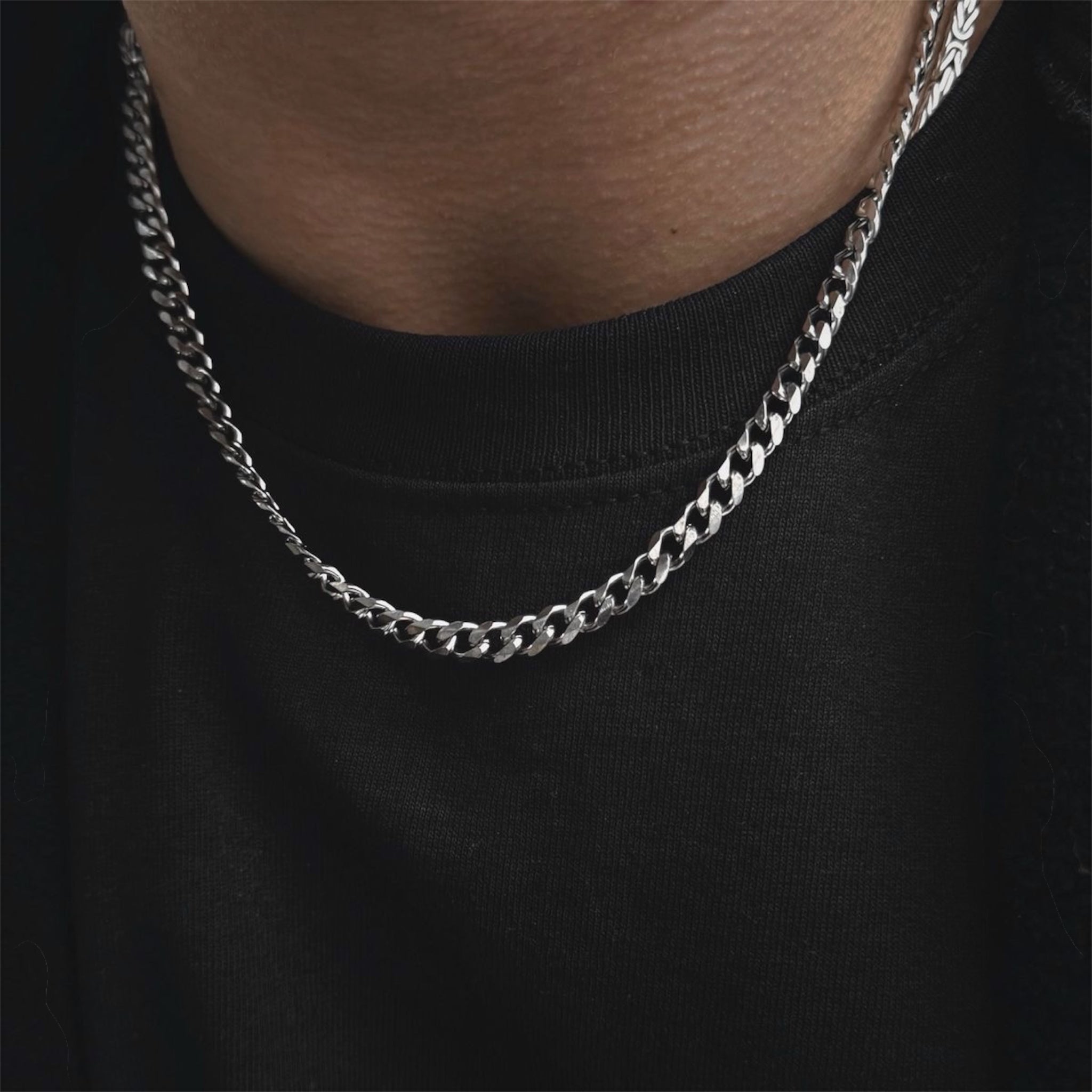 Cuban Link Chain Necklace – Premium Stainless Steel | Silver